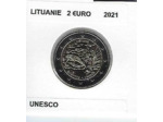 LITUANIE 2021 2 EURO COMMEMORATIVE UNESCO SUP