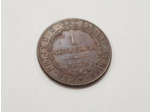ITALIE (SARDAIGNE) 1 CENTESIMO 1826 P TTB+ tache
