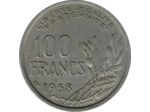 FRANCE 100 FRANCS COCHET 1958 TTB- coup sur tranche