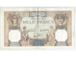 FRANCE 1000 FRANCS CERES ET MERCURE 24/03/1938 TTB N.3170