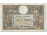 FRANCE 100 FRANCS L.O.M AVEC LOM SERIE A.425 12-9-1908 TB+