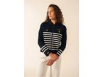 Veste Richelieu Rayée Navy/Ecume SAINT JAMES x MARINE NATIONALE