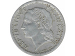 FRANCE 5 FRANCS LAVRILLIER ALU 1945 B TB+