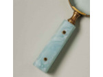Loupe laiton bleu Chehoma 15x7x7cm