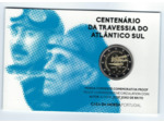 PORTUGAL 2022 2 EURO COMMEMORATIVE TRAVERSIA DO ATLANTICO SUL PROOF