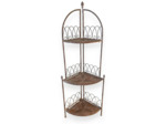 Etagère d'angle fer vintage 29x29x117cm