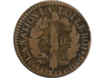 FRANCE 3 DENIERS FRANÇOIS 1792 I (Limoge) TB+