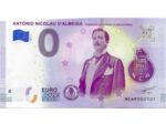 PORTUGAL 2019 -3 ANTONIO NICOLAU D ALMEIDA BILLET 0 EURO SOUVENIR