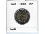 ITALIE 2021 2 EURO COMMEMORATIVE SANTE SUP