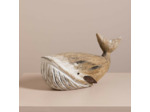Baleine en bois sculpté 15x21x39cm