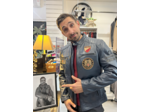Blouson homme cuir marine