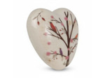 Coeur décoratif branches beige marron 12x12x14cm