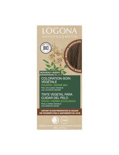 Coloration soin végétale Brun Chocolat 100g