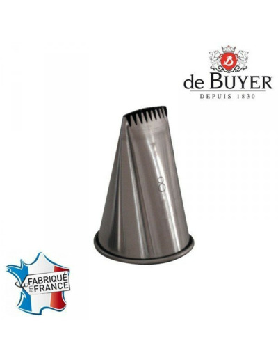 DOUILLE A BUCHE INOX  6 DENTS