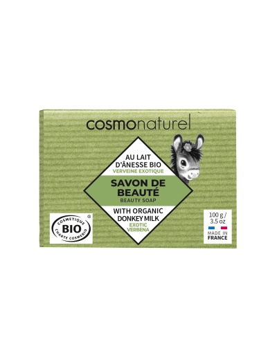 Savon au lait d'ânesse à l'huile essentielle de Verveine 100g