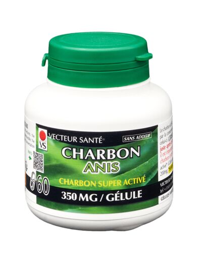 Charbon activé+anis-60 gélules-Vecteur santé