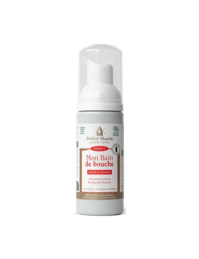 Bain de bouche Aux microbulles de Propolis blanche locale sans alcool 50ml