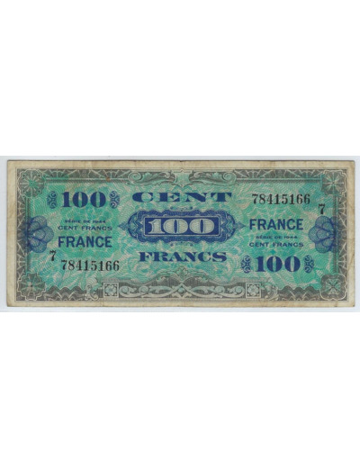 FRANCE 100 FRANCS Type FRANCE 1945 SERIE 7 TB+ 166