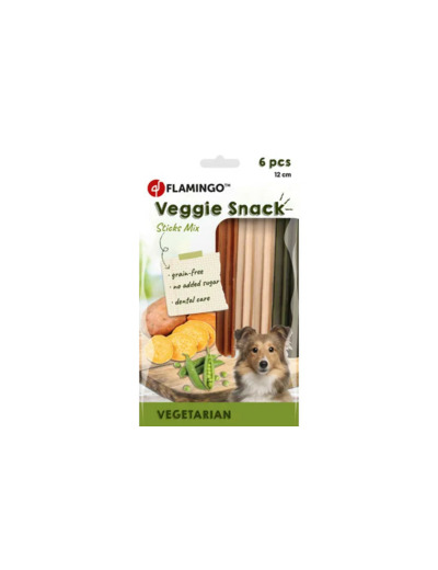 Sticks bucco dentaire Mix pour chiens - Flamingo