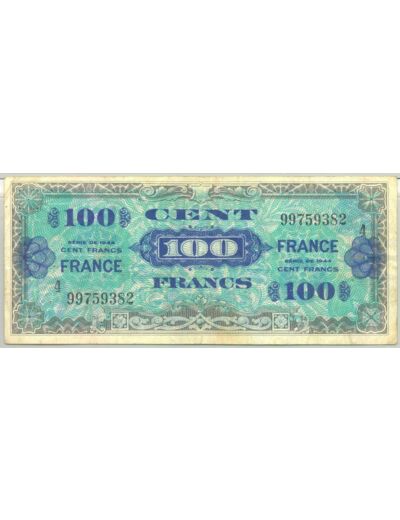 FRANCE 100 FRANCS Type FRANCE 1945 SERIE 4 TTB 382