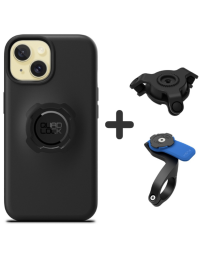 Coque pour iPhone 15 + Amortisseur de Vibrations + Support allongé