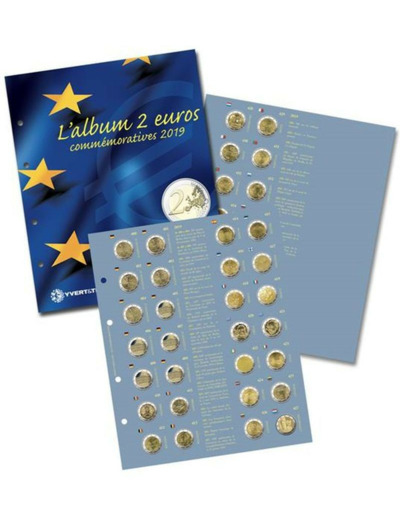 RECHARGE 2 EURO COMMEMORATIVES 2019 (YVERT)