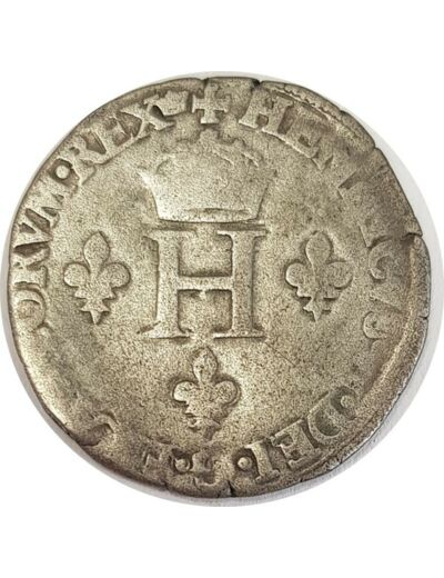 HENRI II (1547-1559) DOUBLE SOLS PARISIS 1550 A (Paris) TB