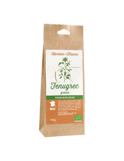 Graines fenugrec Bio -150g-Herbier de France