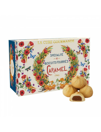 COFFRET CARTON-BISCUITS FOURRÉS CARAMEL