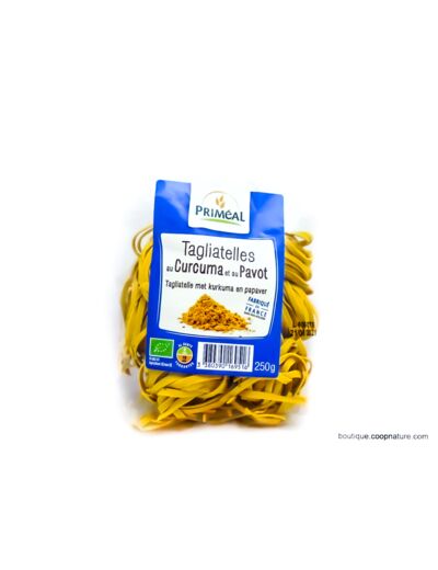 Tagliatelles Curcuma Pavot Bio 250g