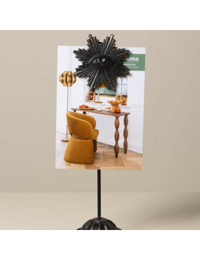 Porte Photo magnétique Ex Voto œil résine 26x10x10cm