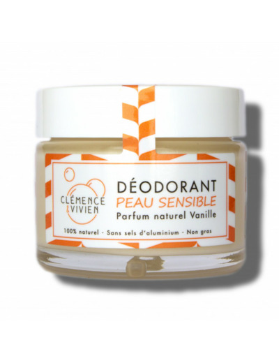 Déodorant crème peau sensible vanille