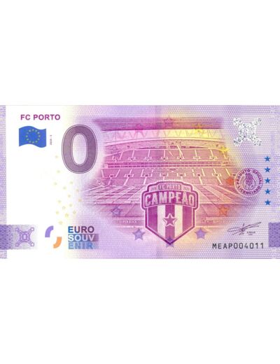 PORTUGAL 2020-5 FC PORTO VERSION ANNIVERSAIRE BILLET SOUVENIR 0 EURO