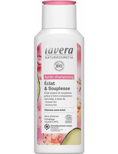Apres shampooing eclat souplesse 200ml Lavera