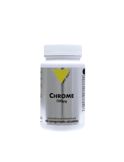 Chrome 200µg -60 gélules végétales-Vit'all +