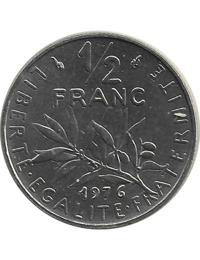 FRANCE 1/2 FRANC ROTY 1976 FDC