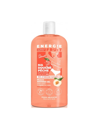 Gel Douche PH neutre Pêche Blanche et Eau de Riz 500ml