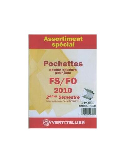 ASSORTIMENT POCHETTE DOUBLE SOUDURE 2010 - 2 éme SEMESTRE (Yvert)