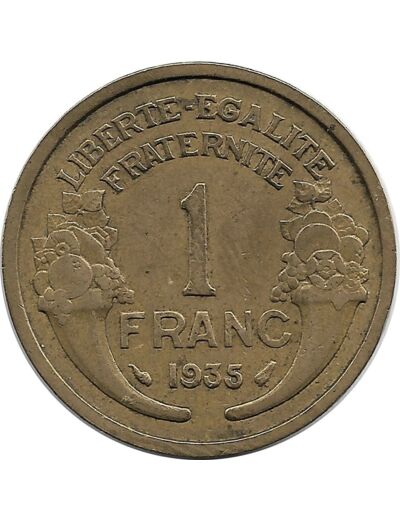 FRANCE 1 FRANC MORLON 1935 TTB