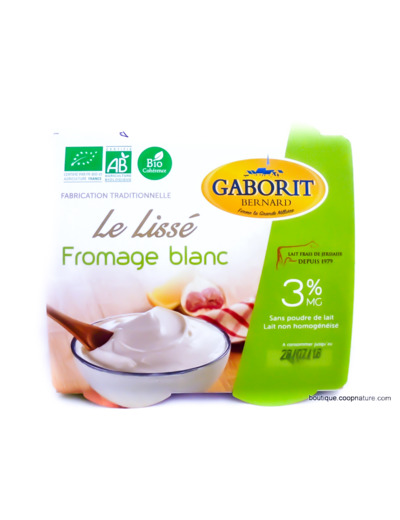 Le Lissé Fromage Blanc 3% Bio 4x100g