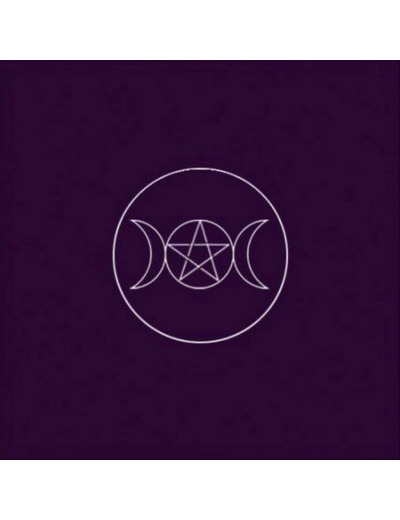 Tapis violet symbole païen