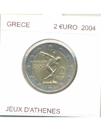 GRECE 2004 2 EURO COMMEMORATIVE JEUX ATHENES