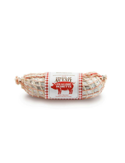 Saucisson en Chocolat Lait Praliné Noisette