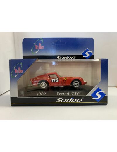 FERRARI 250 GTO ROUGE 1/43 SOLIDO BOITE D'ORIGINE