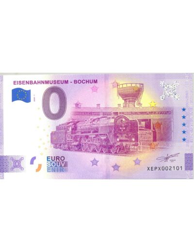 ALLEMAGNE 2020-1 EISENBAHNMUSEUM BOCHUM (ANNIVERSAIRE) BILLET SOUVENIR 0 EURO