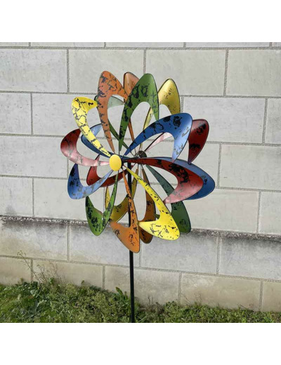 Maxi moulin jardin multicolor 64x14x182cm
