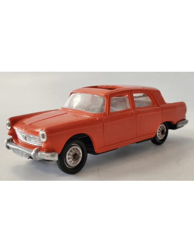 PEUGEOT 404 ORANGE FONCE SERVO DIRECTION NOREV PLASTIQUE 1/43 SANS BOITE (N2)