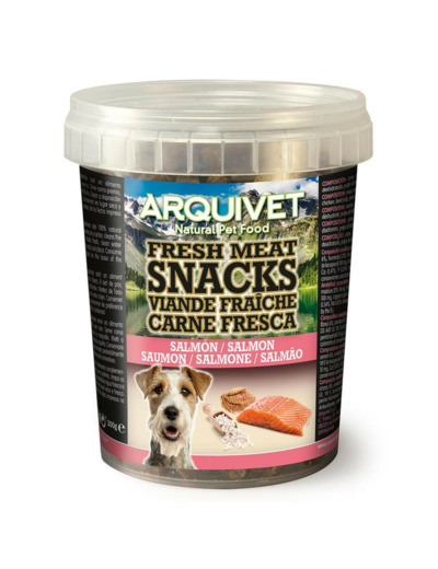 Fresh Meat Snacks ARQUIVET au Saumon, pour Chiens - 300g