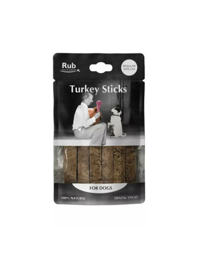 Sticks dentaires à la dinde pour chiens - Taille moyenne