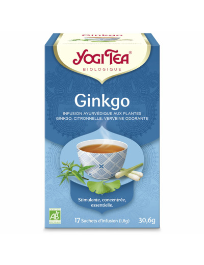 Tisane ayurveda ginkgo 17x1,8g Yogi Tea